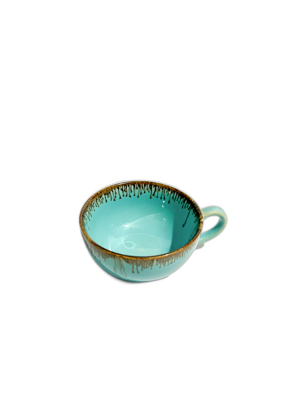 Blue Ceramic double decker Teapot for One – Small Tea Pot & Cup Set