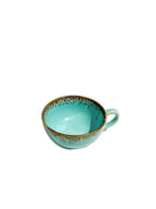 Blue Ceramic double decker Teapot for One – Small Tea Pot & Cup Set