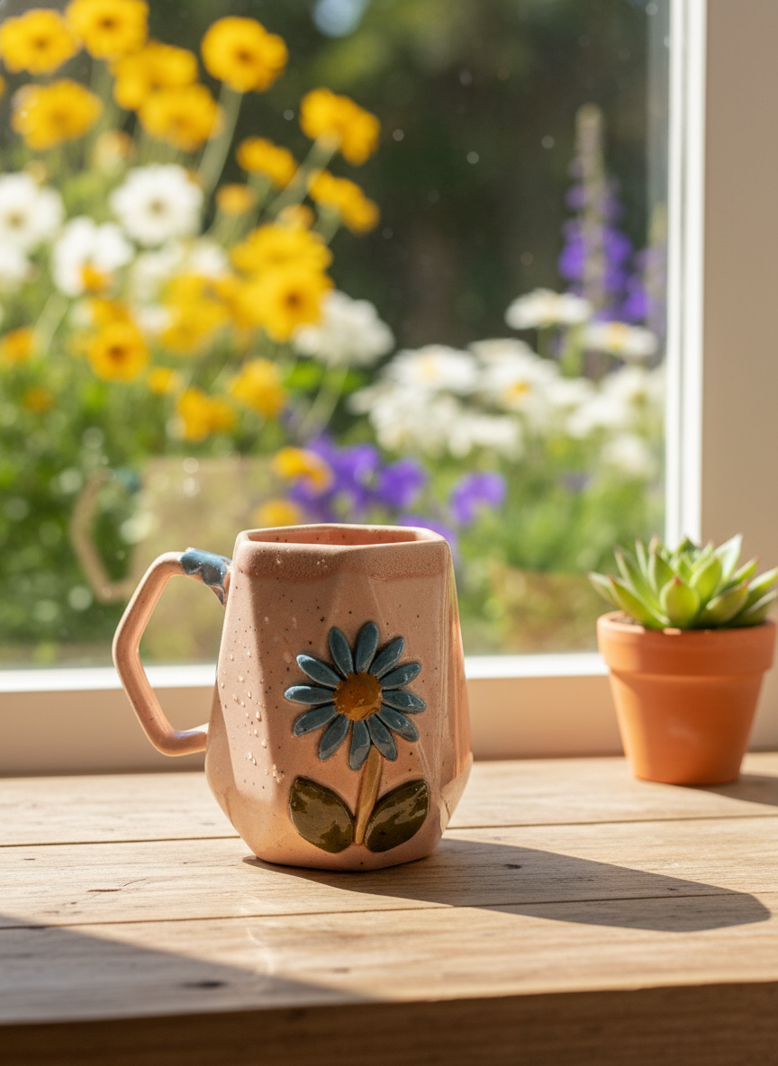 Floral Ceramic Mug