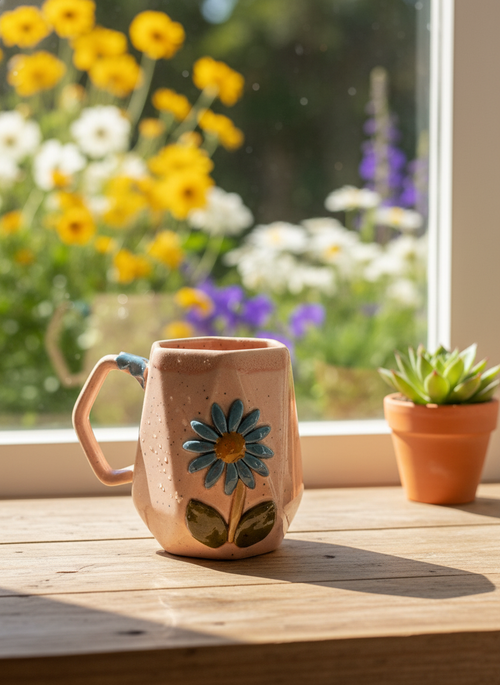 Floral Ceramic Mug
