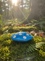 Ceramic Mushroom White Mug with Lid